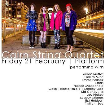 Cairn String Quartet: New Album and SXSW Fundraiser Show at Platform, Glasgow, 21/02/14 2