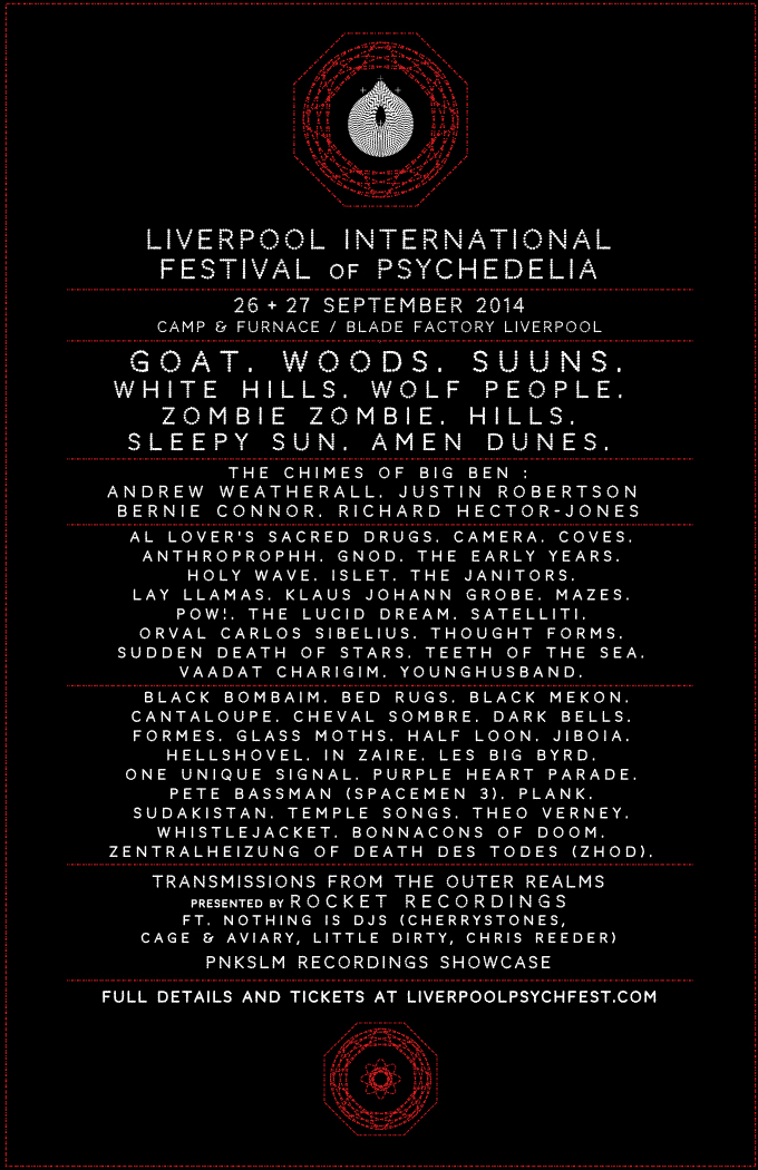 Woods, Suuns, Sleepy Sun, White Hills and Andrew Wetherall join Liverpool Psych Fest