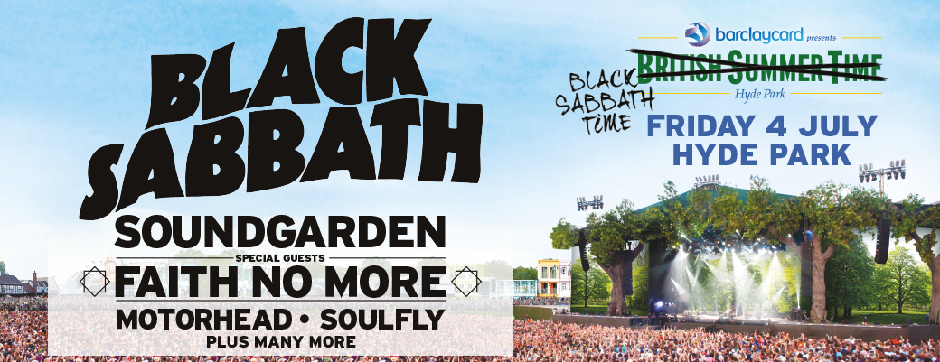 Black Sabbath, Soundgarden, Faith No More, Hyde Park - 4th July 2014