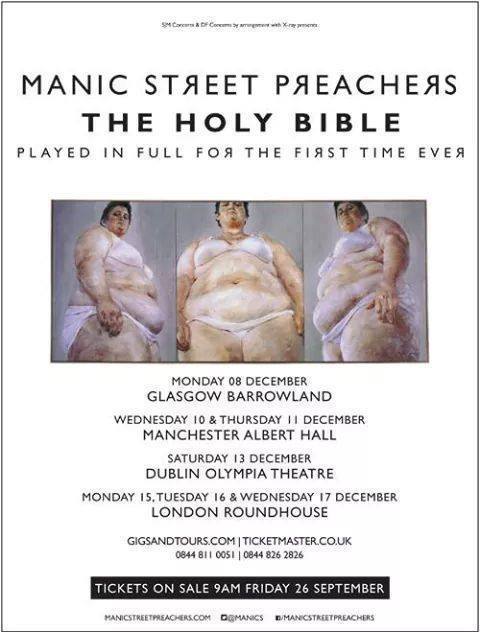 Manic Street Preachers mark the 20th anniversary of the Holy Bible with Full Album Shows