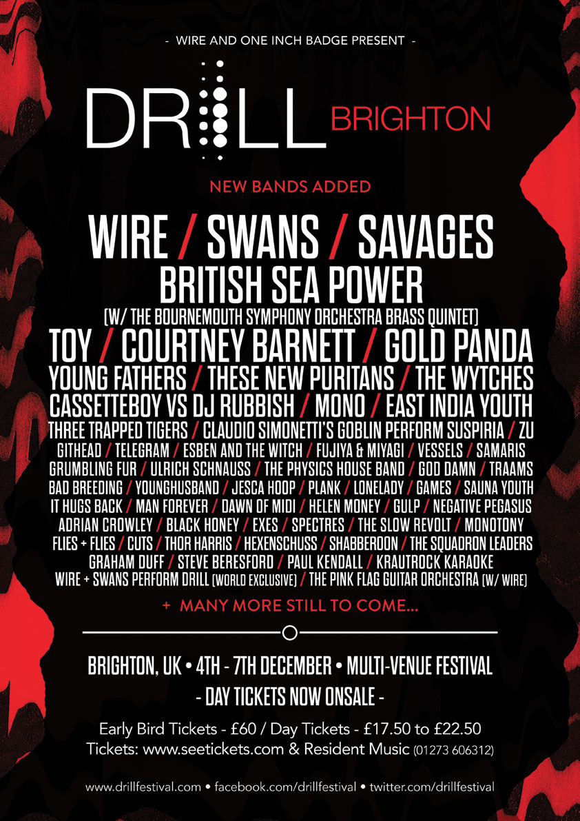 DRILL: BRIGHTON – More artists added to their stellar line-up