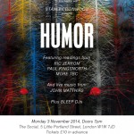 Faber Social with Stanley Donwood – The Social, London, 3rd November 2014