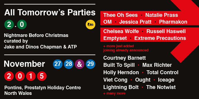 NEWS: more great acts added to the ATP 2.0  Nightmare Before Christmas line-up