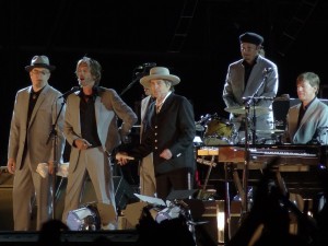  Bob Dylan on stage at the 2012 Hop Farm festival