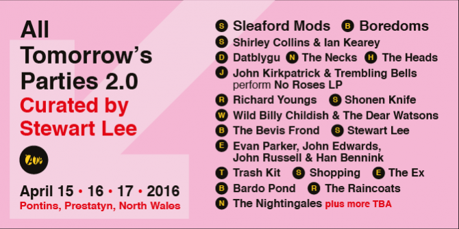 NEWS: First wave of artists announced for All Tomorrow’s Parties 2.0 2
