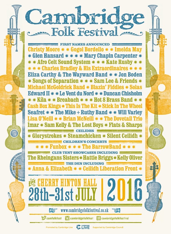 NEWS: Cambridge Folk Festival reveals its first acts for 2016