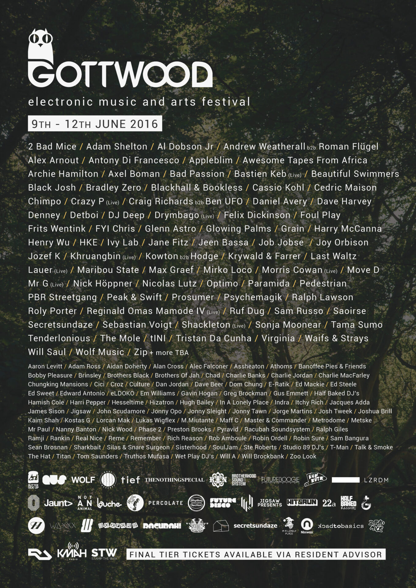 NEWS: further announcements for Gottwood Festival 2016 2