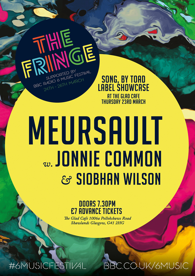 Meursault / Jonnie Common / Siobhan Wilson - BBC 6 Music Festival, The Glad Cafe, Glasgow, 23/03/2017