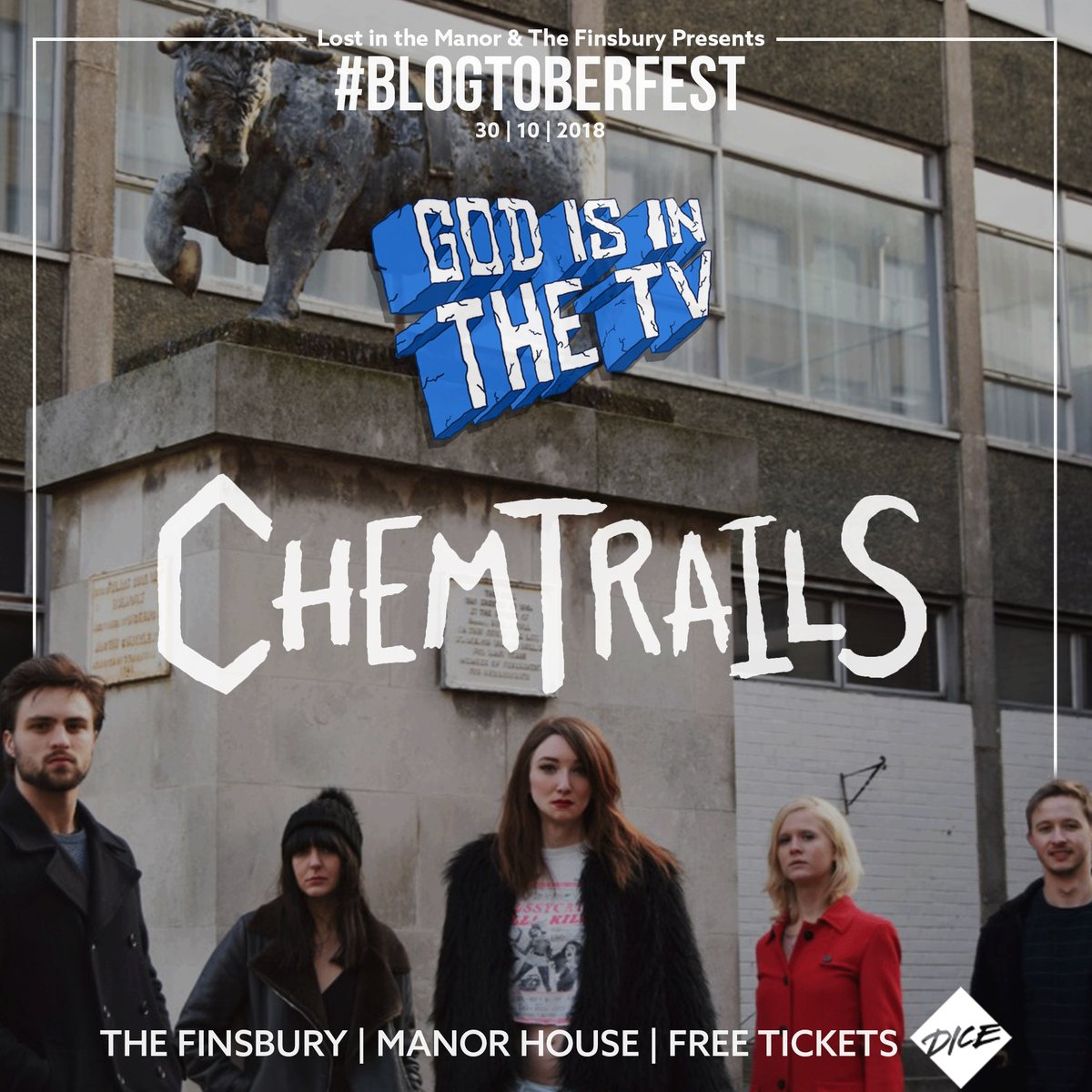 GIITTV & #Blogtober presents Chemtrails, Novacub, TBA @ The Finsbury, 30th Oct