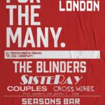 The Blinders/Sisteray - For The Many - Four Seasons, 04/12/2019 2