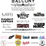 NEWS: Balcony Online Festival live streams today in aid of Musicians Against Homelessness 2