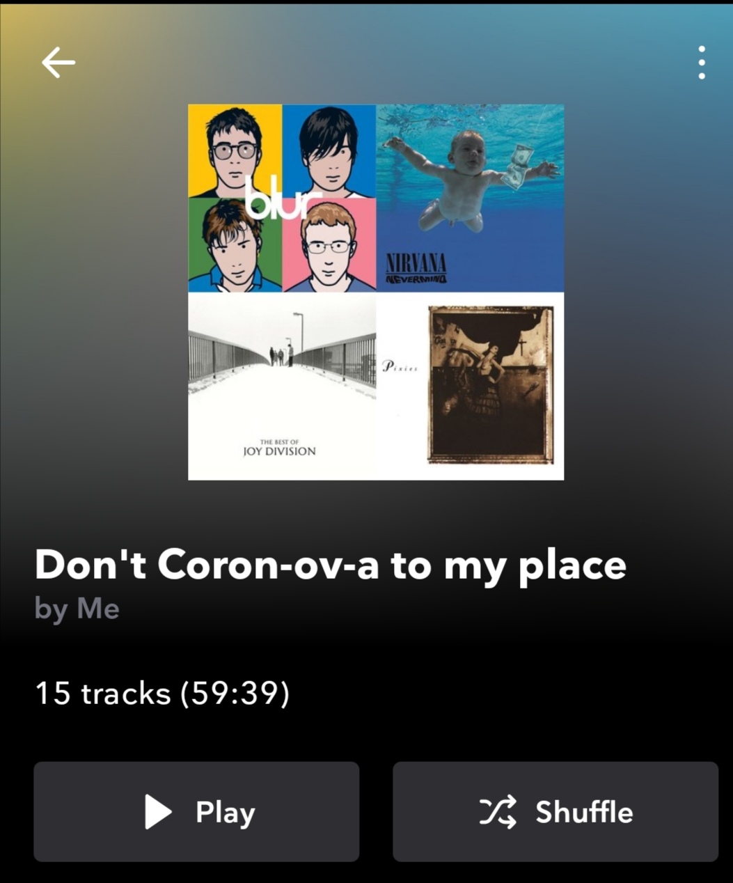 PLAYLIST: Don't Coron-ov-a to my place