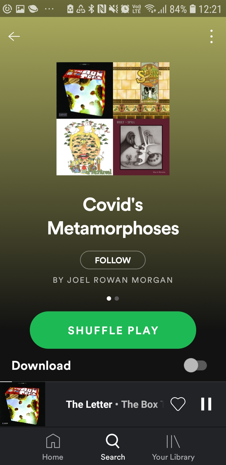 PLAYLIST: Covid's Metamorphoses