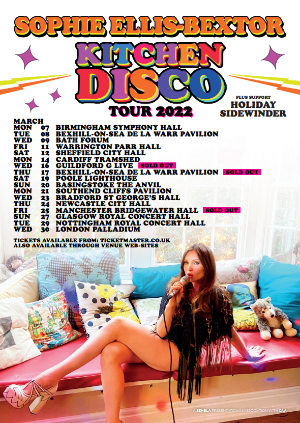 NEWS: Sophie Ellis-Bextor announces Kitchen Disco Tour