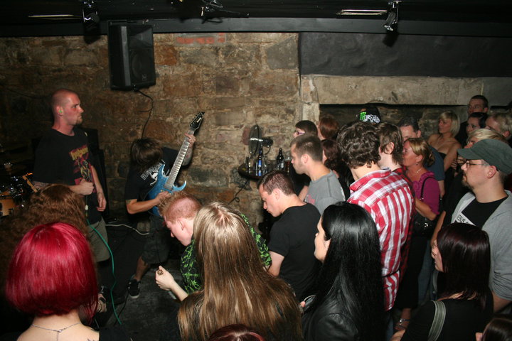A band onstage at Banshee Labyrinth in Edinburgh