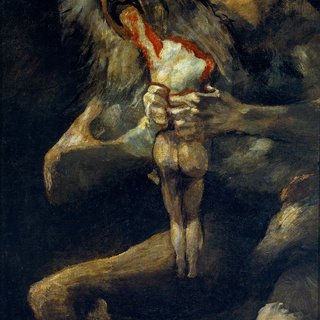 Goya y Lucientes Francisco de Saturn devouring one of his sons 1821 1823 Mural Q320 1