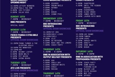 British Music Embassy full schedule at SXSW